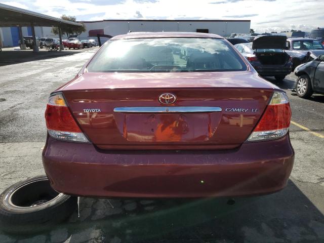 4T1BE32K05U426924 - 2005 TOYOTA CAMRY LE BURGUNDY photo 6