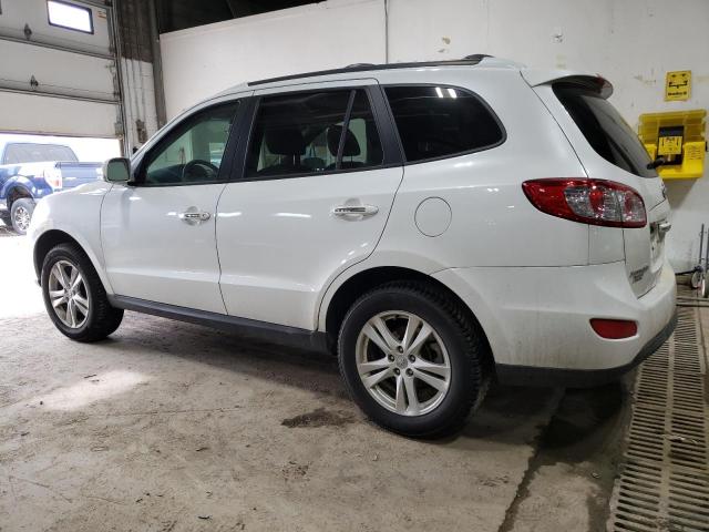 5XYZKDAG3CG107711 - 2012 HYUNDAI SANTA FE LIMITED WHITE photo 2