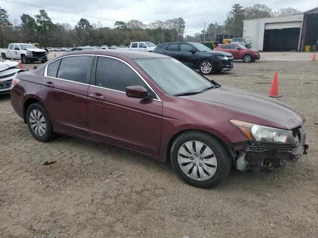 1HGCP2F34AA143584 - 2010 HONDA ACCORD LX BURGUNDY photo 4