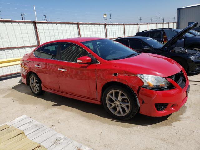 3N1AB7AP2FY326421 - 2015 NISSAN SENTRA S RED photo 4