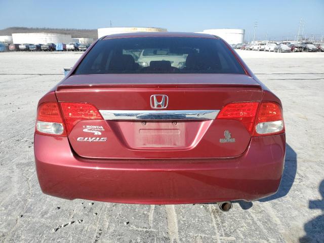 2HGFA16659H324628 - 2009 HONDA CIVIC LX-S 红色 照片 6