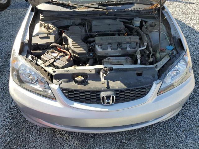 1HGEM22125L039529 - 2005 HONDA CIVIC DX VP ვერცხლისფერი ფოტო 11