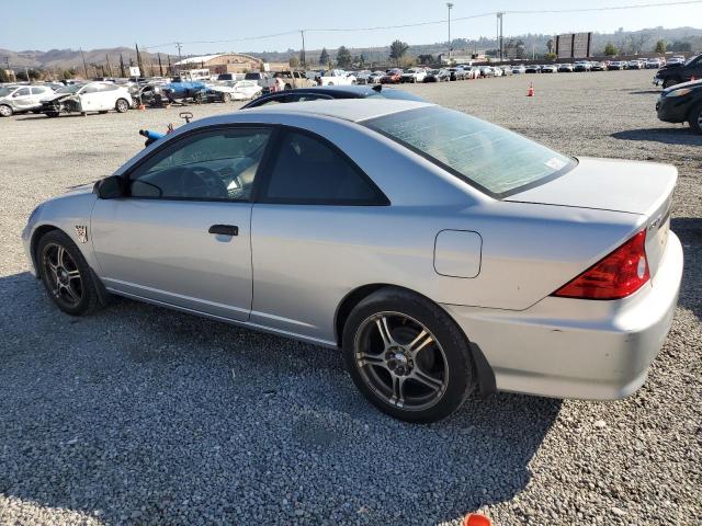 1HGEM22125L039529 - 2005 HONDA CIVIC DX VP ვერცხლისფერი ფოტო 2