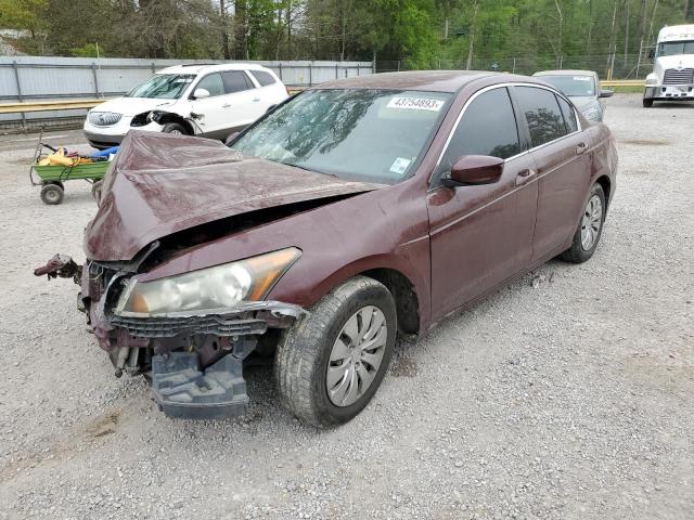 1HGCP2F33CA241783 - 2012 HONDA ACCORD LX BURGUNDY photo 1