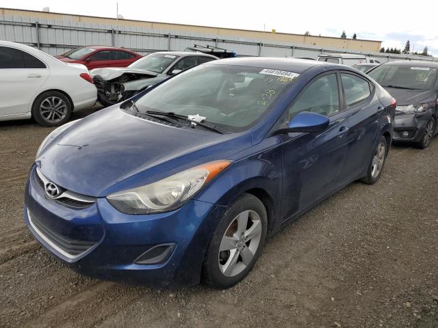 KMHDH4AE8DU818887 - 2013 HYUNDAI ELANTRA GLS BLUE photo 1