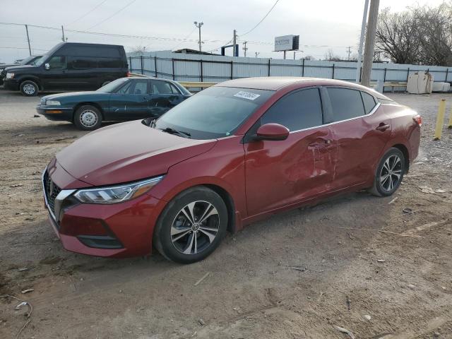 3N1AB8CV3NY229082 - 2022 NISSAN SENTRA SV BURGUNDY photo 1