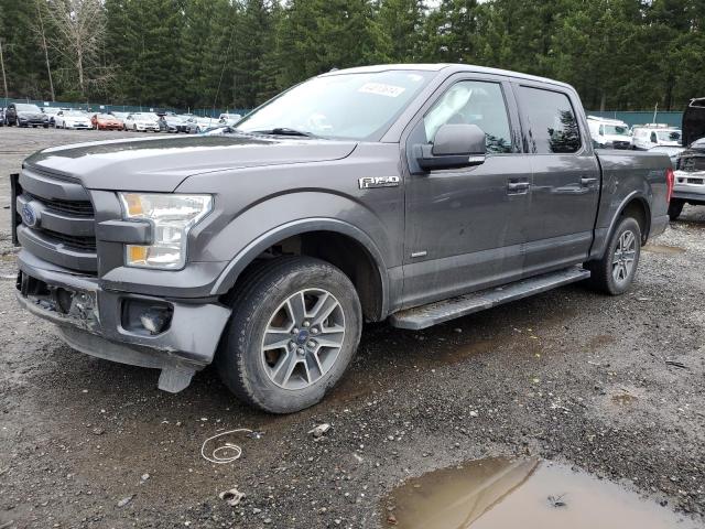 1FTEW1CP0FKE76880 - 2015 FORD F150 SUPERCREW GRAY photo 1