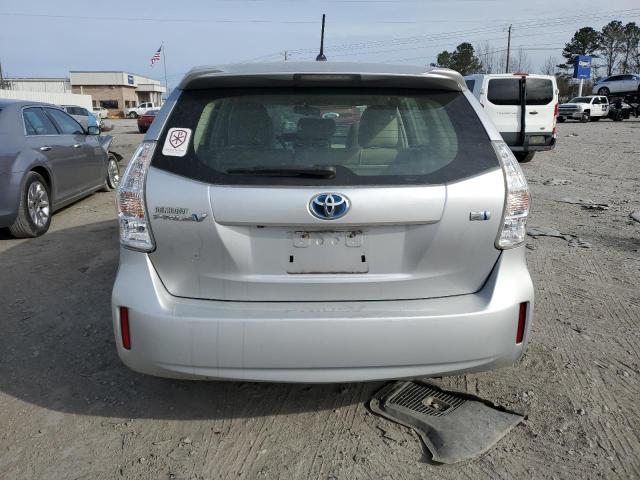 JTDZN3EUXD3213502 - 2013 TOYOTA PRIUS V SILVER photo 6