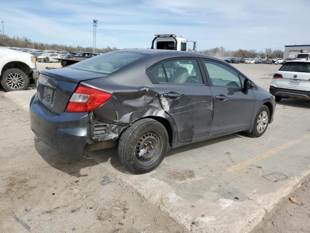 2HGFB2F5XCH568227 - 2012 HONDA CIVIC LX GRAY photo 3