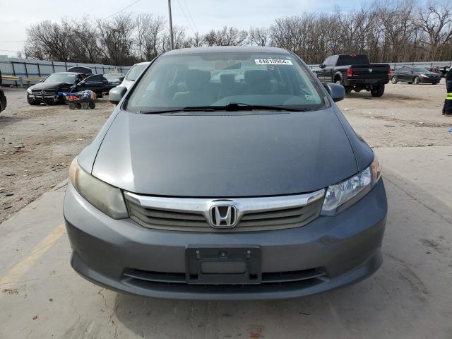 2HGFB2F5XCH568227 - 2012 HONDA CIVIC LX GRAY photo 5