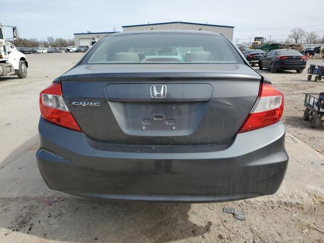 2HGFB2F5XCH568227 - 2012 HONDA CIVIC LX GRAY photo 6