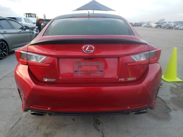 JTHHE5BC6F5009837 - 2015 LEXUS RC 350 RED photo 6