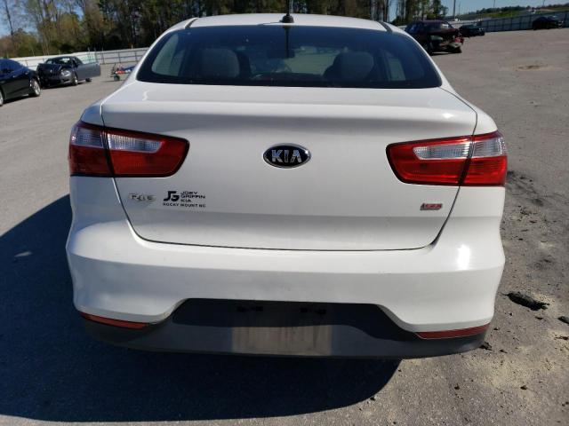 KNADM4A32G6688268 - 2016 KIA RIO LX WHITE photo 6