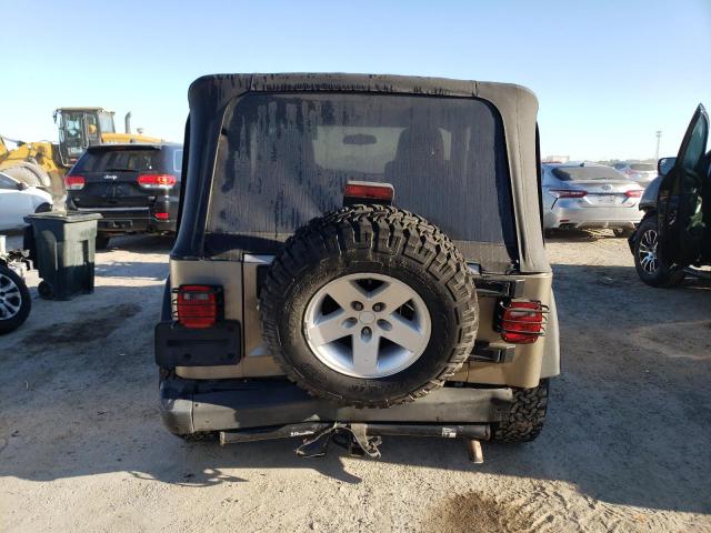 1J4FA69S85P304331 - 2005 JEEP WRANGLER / RUBICON TAN photo 6