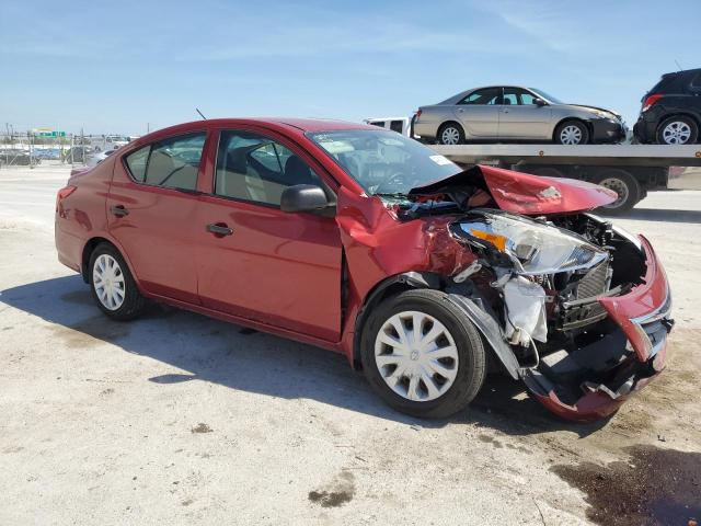 3N1CN7AP1FL954970 - 2015 NISSAN VERSA S RED photo 4