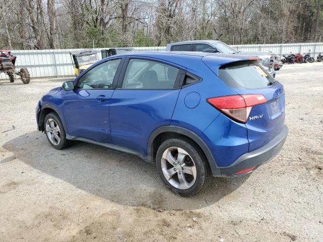 3CZRU6H39JM705448 - 2018 HONDA HR-V LX BLUE photo 2