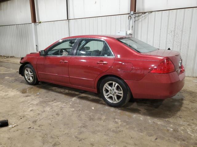 1HGCM56727A221916 - 2007 HONDA ACCORD EX RED photo 2