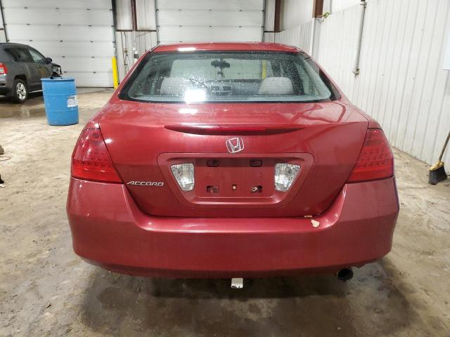 1HGCM56727A221916 - 2007 HONDA ACCORD EX RED photo 6