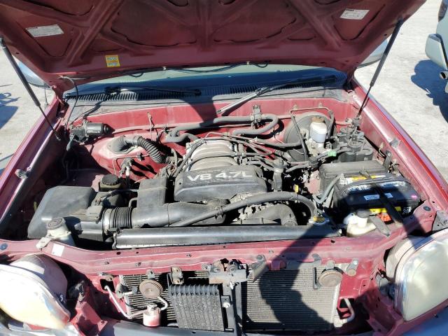 5TBRT3418YS054389 - 2000 TOYOTA TUNDRA ACCESS CAB 红色 照片 11