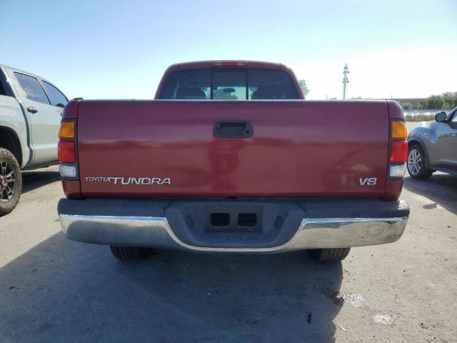 5TBRT3418YS054389 - 2000 TOYOTA TUNDRA ACCESS CAB 红色 照片 6