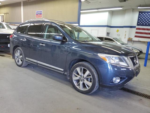 5N1AR2MMXEC685032 - 2014 NISSAN PATHFINDER S BLUE photo 4