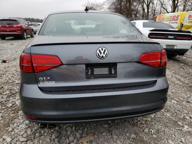 3VW4T7AJXFM293000 - 2015 VOLKSWAGEN JETTA GLI GRAY photo 6