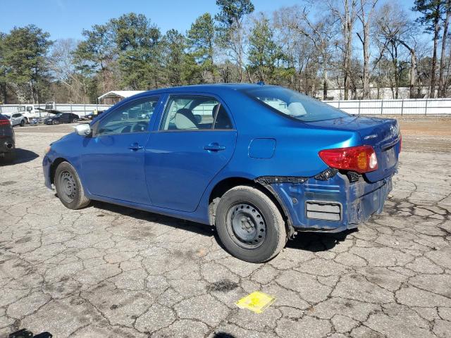 2T1BU4EE8AC439267 - 2010 TOYOTA COROLLA BASE BLUE photo 2