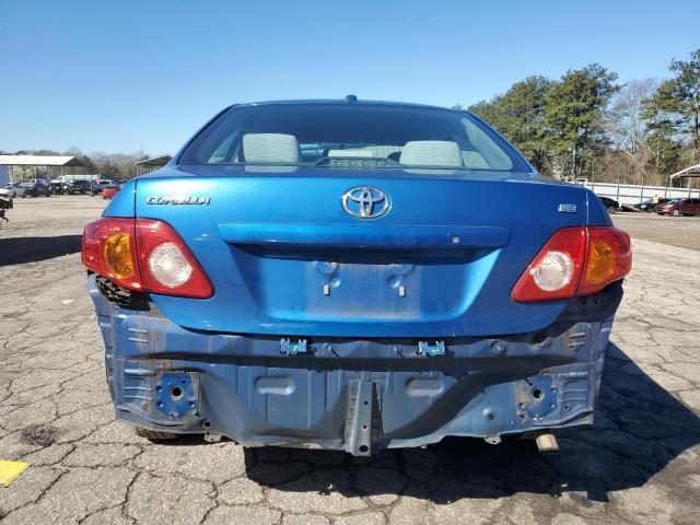 2T1BU4EE8AC439267 - 2010 TOYOTA COROLLA BASE BLUE photo 6