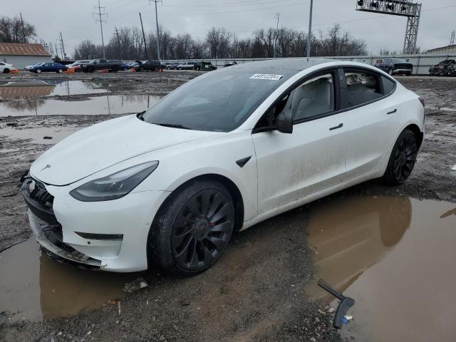 5YJ3E1EC3NF131875 - 2022 TESLA MODEL 3 WHITE photo 1