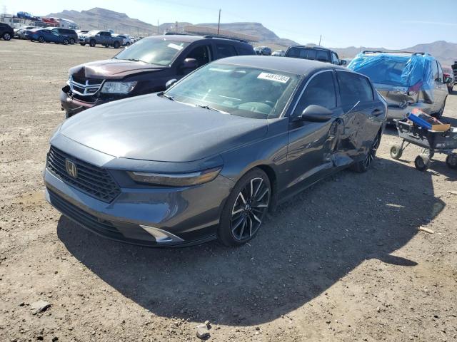 1HGCY2F89PA028576 - 2023 HONDA ACCORD TOURING HYBRID GRAY photo 1