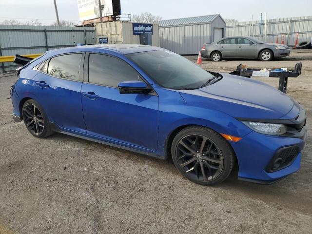 SHHFK7H95HU227082 - 2017 HONDA CIVIC SPORT TOURING BLUE photo 4