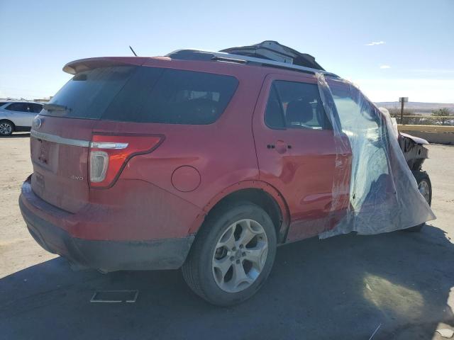 1FMHK8F88CGA52802 - 2012 FORD EXPLORER LIMITED RED photo 3