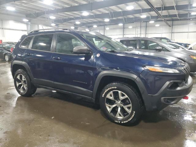1C4PJMBS9FW591873 - 2015 JEEP CHEROKEE TRAILHAWK 蓝色 照片 4