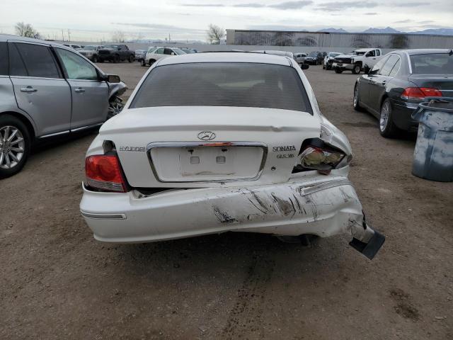 KMHWF35H62A527266 - 2002 HYUNDAI SONATA GLS WHITE photo 6