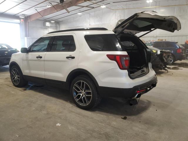 1FM5K8GT6GGA84076 - 2016 FORD EXPLORER SPORT WHITE photo 2