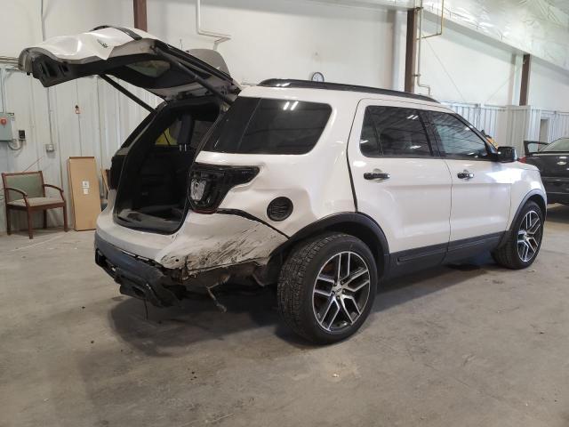 1FM5K8GT6GGA84076 - 2016 FORD EXPLORER SPORT WHITE photo 3