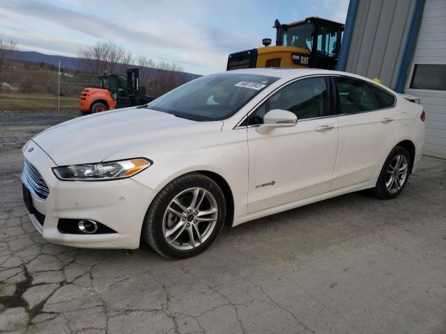 3FA6P0RU3GR364912 - 2016 FORD FUSION TITANIUM HEV WHITE photo 1