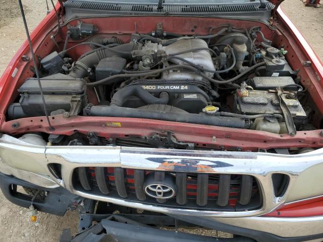5TEGN92N01Z838348 - 2001 TOYOTA TACOMA DOUBLE CAB PRERUNNER RED photo 11