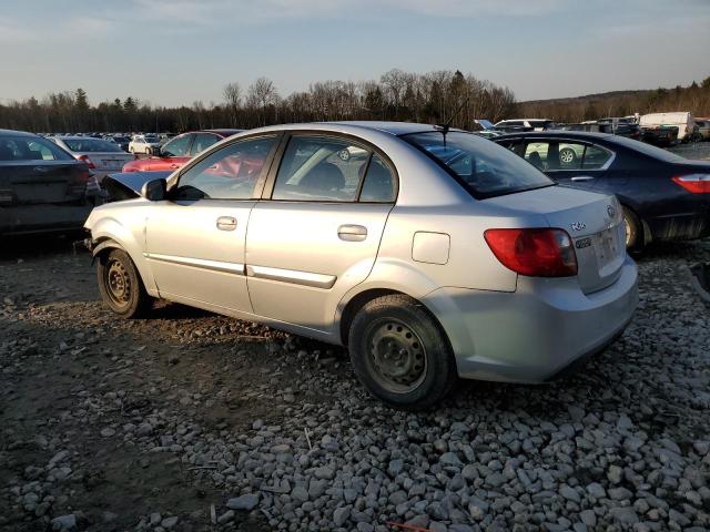 KNADH4A34A6666610 - 2010 KIA RIO LX SILVER photo 2