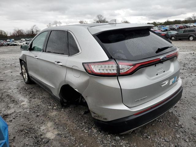 2FMTK4J99FBB94834 - 2015 FORD EDGE SEL SILVER photo 2