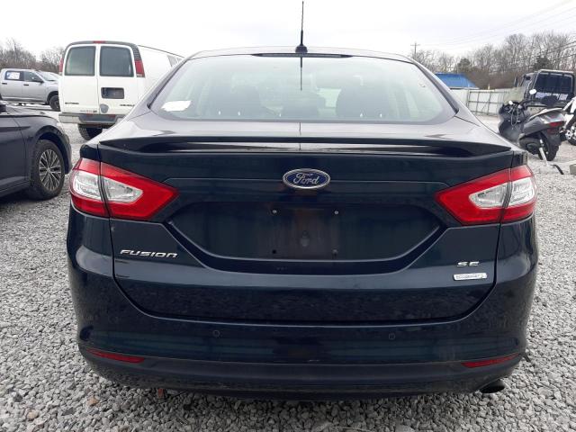 3FA6P0HD6ER360027 - 2014 FORD FUSION SE BLACK photo 6