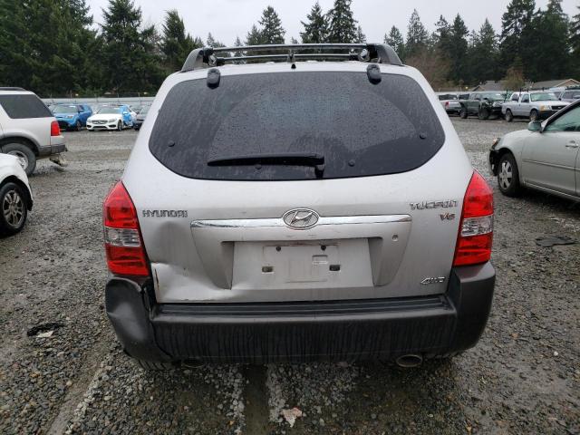 KM8JN72D05U131276 - 2005 HYUNDAI TUCSON GLS SILVER photo 6