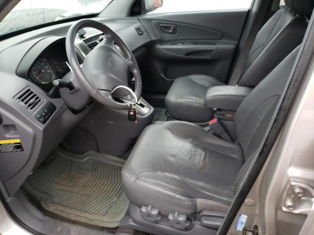 KM8JN72D05U131276 - 2005 HYUNDAI TUCSON GLS SILVER photo 7