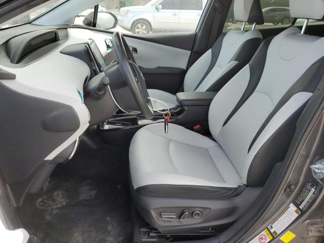 JTDKARFP3H3034703 - 2017 TOYOTA PRIUS PRIM ნაცრისფერი ფოტო 7