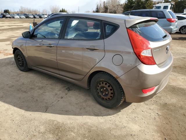 KMHCT5AE5DU111388 - 2013 HYUNDAI ACCENT GLS BROWN photo 2