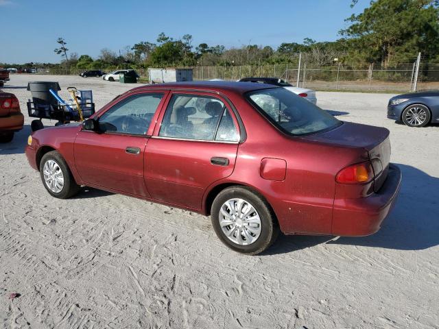 1NXBR12E6XZ293673 - 1999 TOYOTA COROLLA VE BURGUNDY photo 2