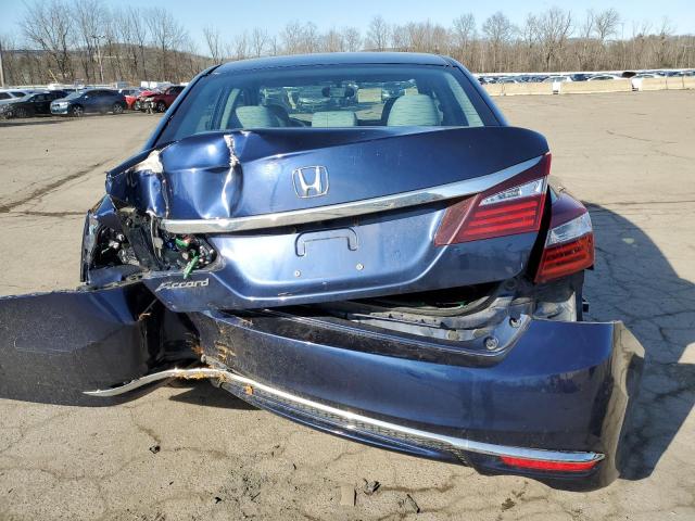 1HGCR2F38HA072961 - 2017 HONDA ACCORD LX BLUE photo 6