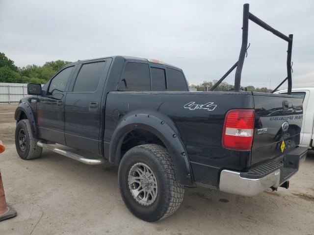 1FTPW14565KE14114 - 2005 FORD F150 SUPERCREW BLACK photo 2