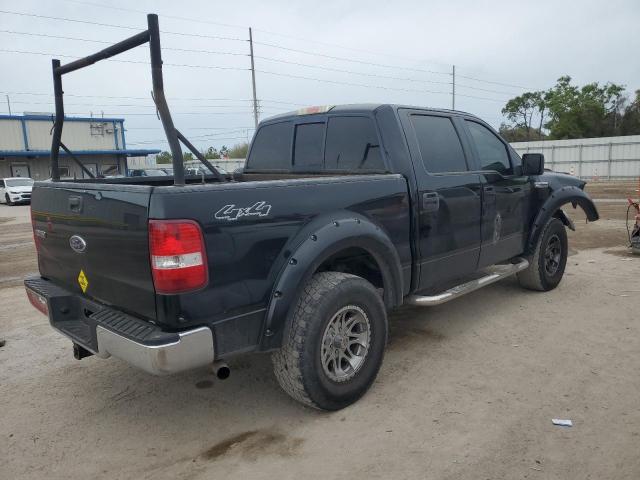 1FTPW14565KE14114 - 2005 FORD F150 SUPERCREW BLACK photo 3