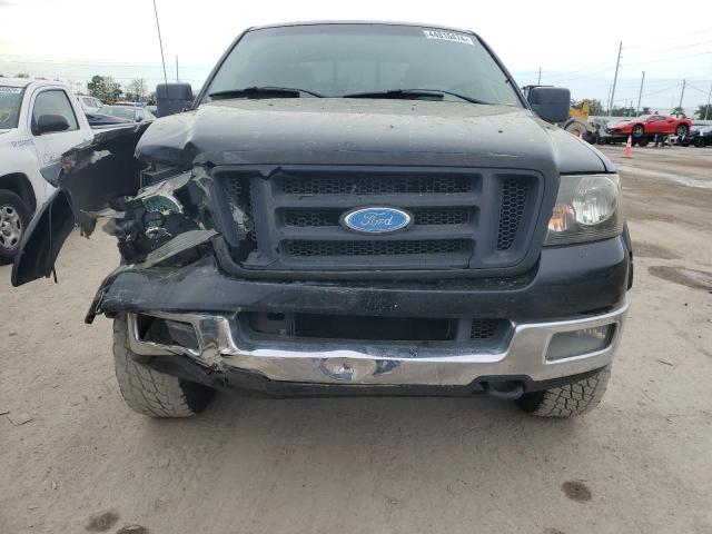 1FTPW14565KE14114 - 2005 FORD F150 SUPERCREW BLACK photo 5